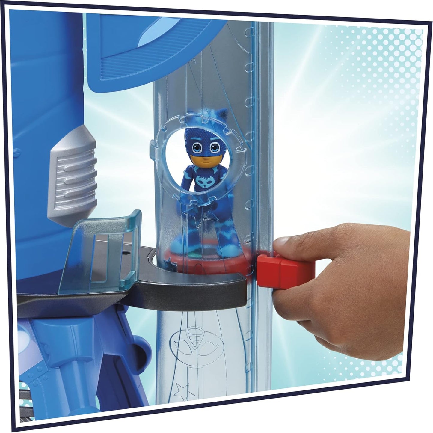 PJ Masks Deluxe Battle HQ Preschool Toy, Headquarters Playset with 2 Action Figures, Cat-Car Vehicle, and More for Kids Ages 3 and Up