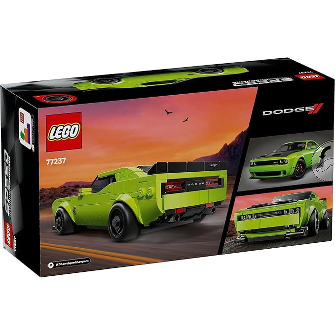 LEGO Speed Champions Dodge Challenger SRT Hellcat Sports Car Toy 77237