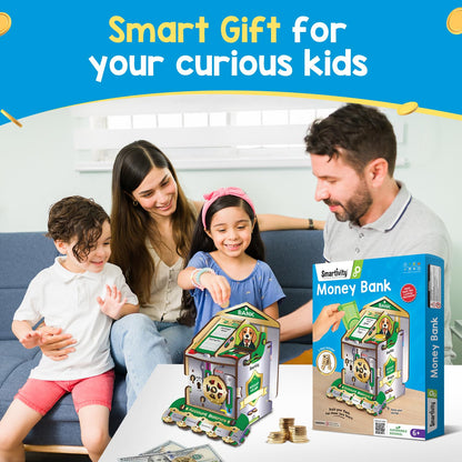 Smartivity DIY Piggy/Money Bank for Kids Ages 6-12 Years | Smart Locking System with 2 Keys I Stores Notes & Coins I Build Savings Skills in Kids I Birthday Gift for Boys & Girls 6,7,8,9,10,11,12(PACK OF 6)