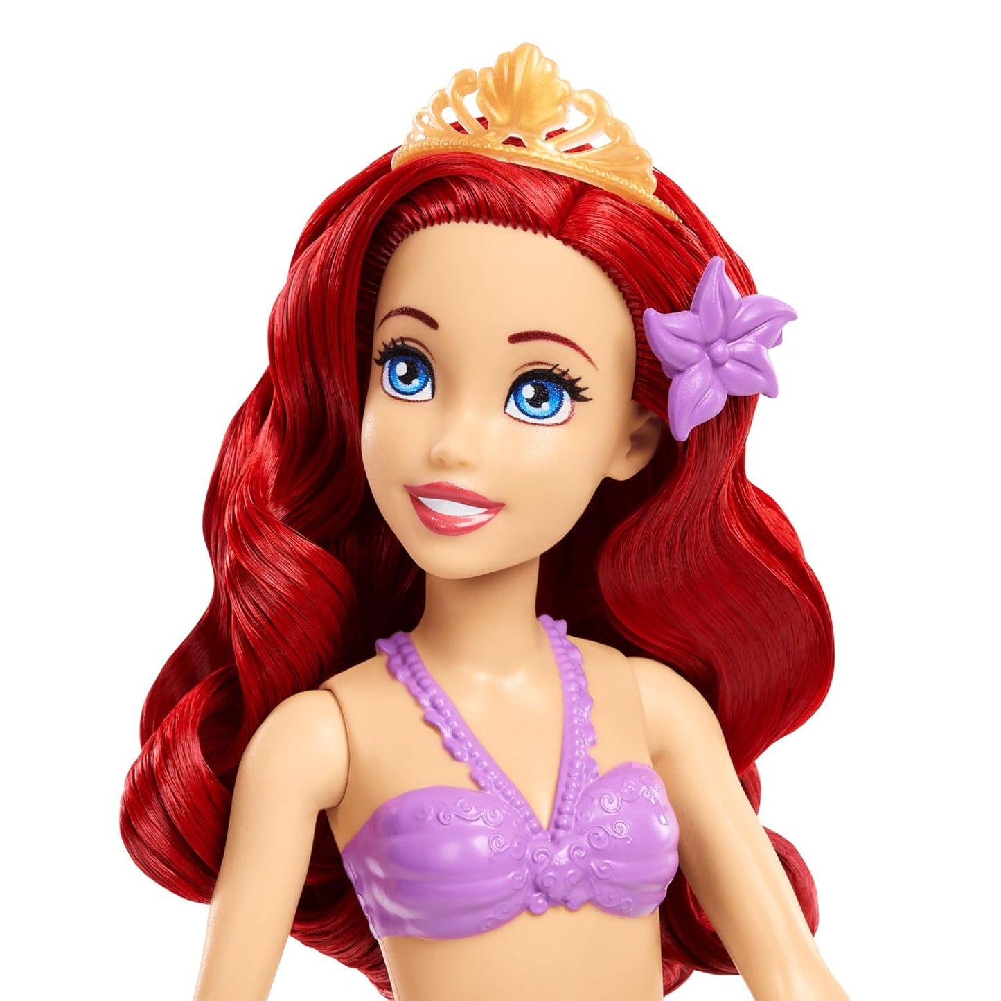 Mattel Disney Princess Ariel Mermaid Doll Playset & Pool Set with Moldable Sand, 3 Sand Molds, Beach Towel & 5 Accessories, Inspired by The Little Mermaid,Doll