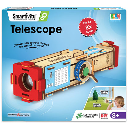 Smartivity Telescope Toy for Kids Age 8, 9, 10, 11, 12, 13, 14 Years Old | Measure Height & Distance | Birthday Gift for Boys & Girls(PACK OF 6)