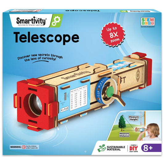 Smartivity Telescope Toy for Kids Age 8, 9, 10, 11, 12, 13, 14 Years Old | Measure Height & Distance | Birthday Gift for Boys & Girls(PACK OF 6)