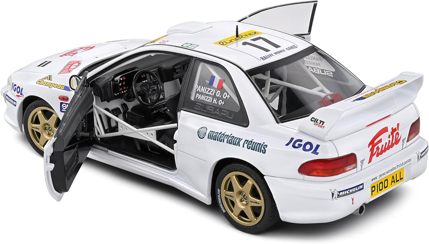 solido 1:18 Subaru Impreza S5 WRC99 22B Blue 17 Panizzi/Panizzi Rally Monte Carlo 1999