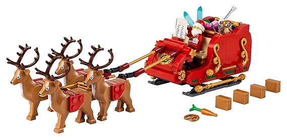 LEGO Santa’s Sleigh Toy 40499 Building Blocks Toys for 9+ Gift for Boys and Girls