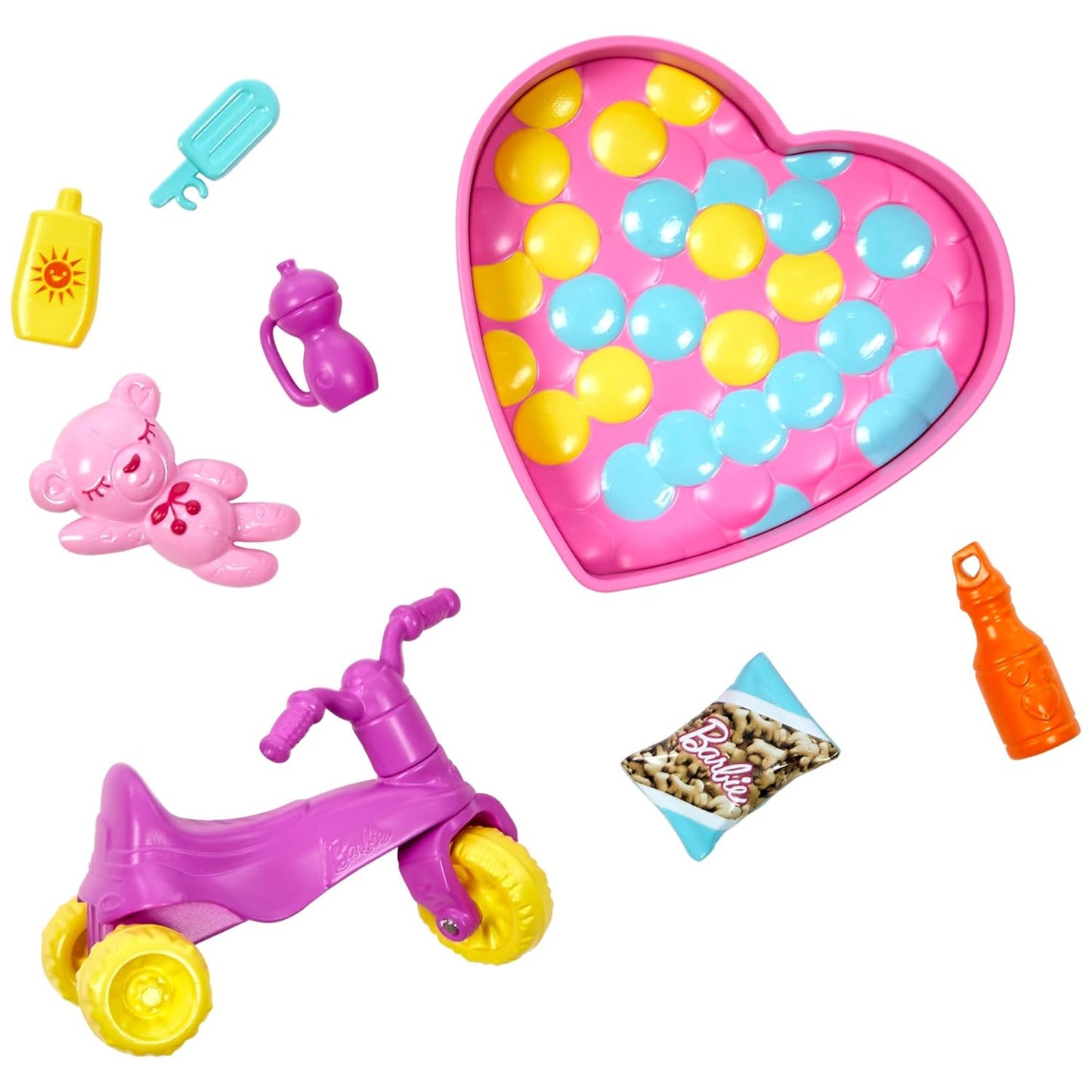 Barbie Skipper™ Babysitters Inc.™ Bounce House Playset with Skipper™ Babysitter Doll, Toddler Doll, Swing & Accessories, Toy for 3 Year Olds & Up