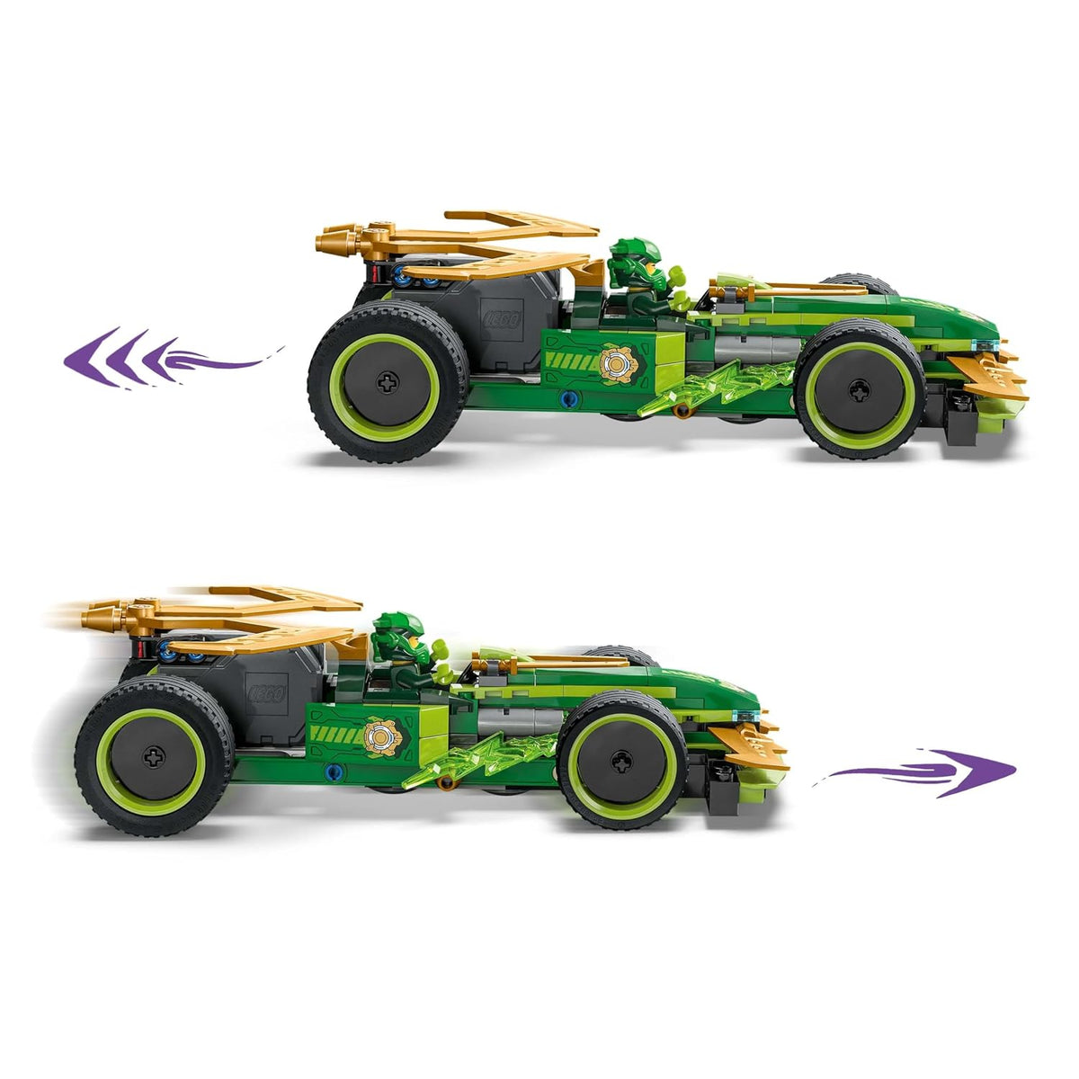 LEGO NINJAGO 71828 Lloyd’s Pull-Back Race Car Building Set, 181 Pieces, 7+