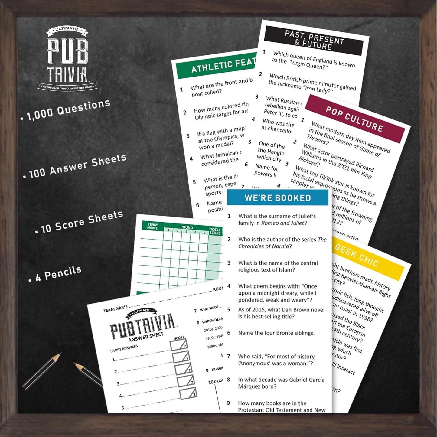 Funskool Ultimate Pub Trivia, Strategy Game, Card Game, Board Game for Kids (PACK OF 6)
