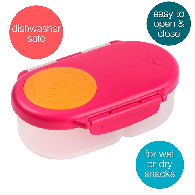 B.Box Snack Box Strawberry Shake Pink Orange sku 681