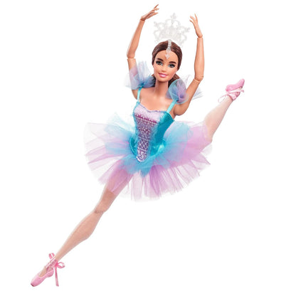 Barbie Signature Ballet Wishes™ Doll (Brunette, 12 in), Posable, Wearing Ballerina Costume, Tutu, Pointe Shoes & Tiara, Gift for 6 Year Olds and Up