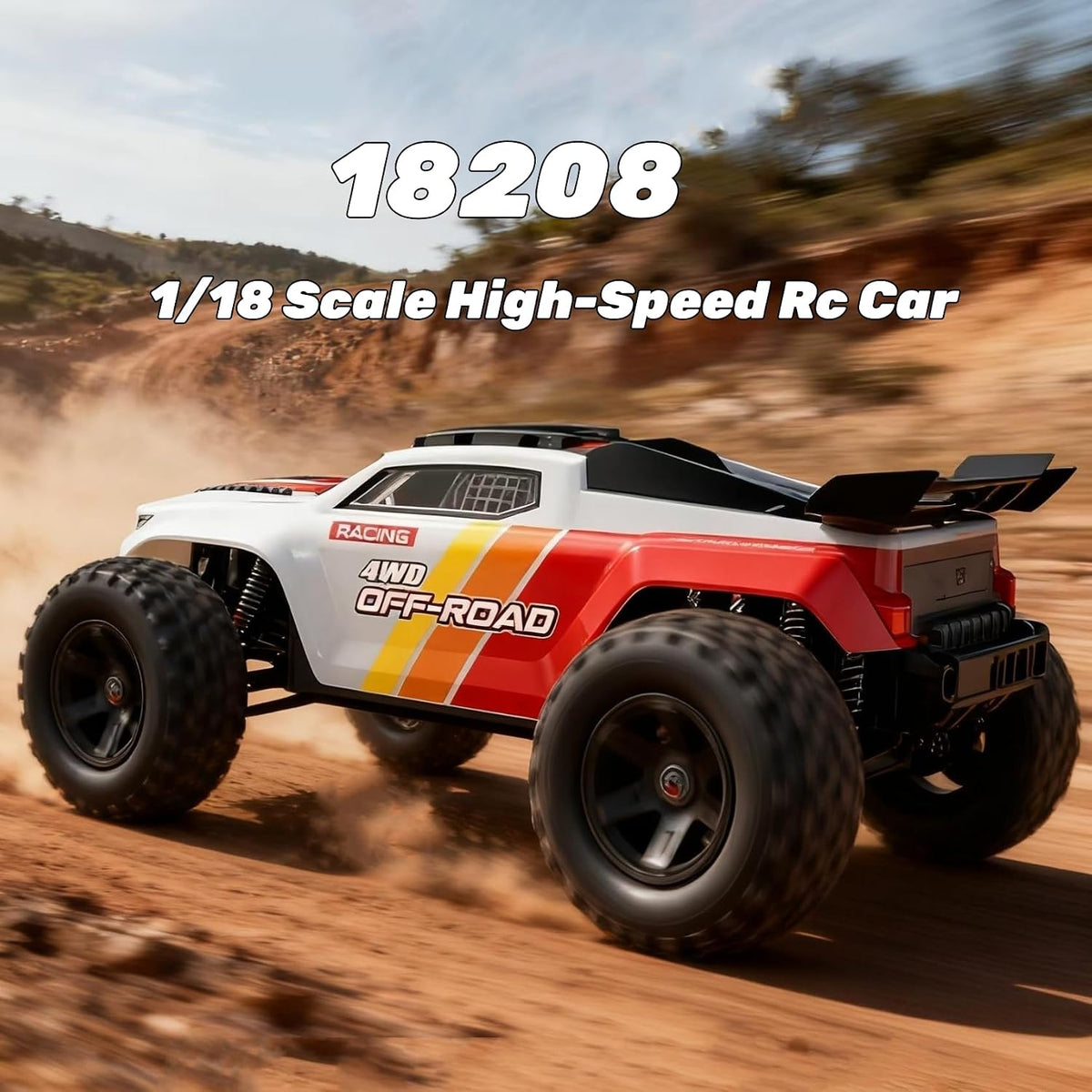 Fenamx MJX Hyper Go 18208 1:18 Scale High-Speed 4WD RC Off-Road Truck