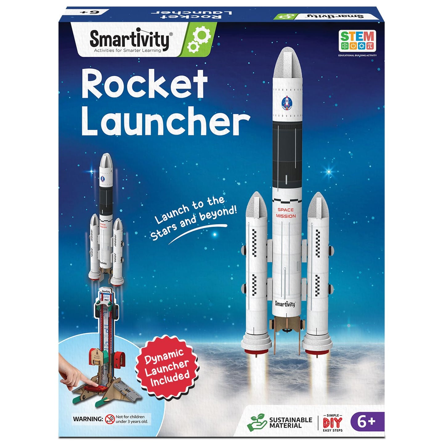 Smartivity DIY Rocket Launcher Kit for Kids 6, 7, 8, 9, 10, 11, 12 Years Old | Build Your Own Rocket and Launcher | Birthday Gift for Smart Kids | DIY Science Toy for Boys & Girls 6-12 Year(PACK OF 6)