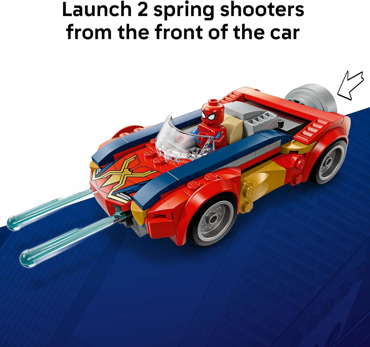 LEGO Marvel Spider-Man Car vs. Venomized Wolverine 76336 Super Hero Building Toy for Boys and Girls Aged 7+ - Spider-Man Supercar Playset with 2 Minifigures