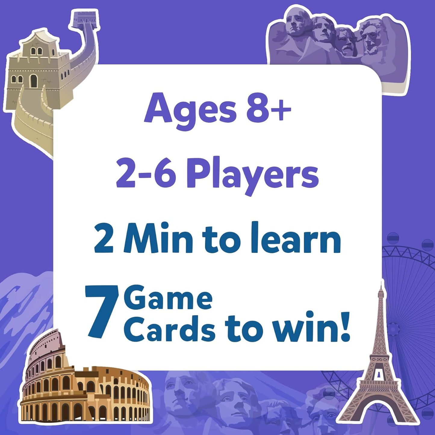 Skillmatics Card Game - Guess in 10 Legendary Landmarks, Gifts for 8 Year Olds and Up, Quick Game of Smart Questions, Fun Family Game(PACK OF 5)