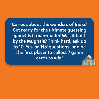 Skillmatics Guess in 10 Wonders of India, Perfect for Boys, Girls, Kids, and Families Who Love Card Games, Educational Games, Board Games, Trivia Gifts for Ages 8, 9, 10 and Up(PACK OF 5)