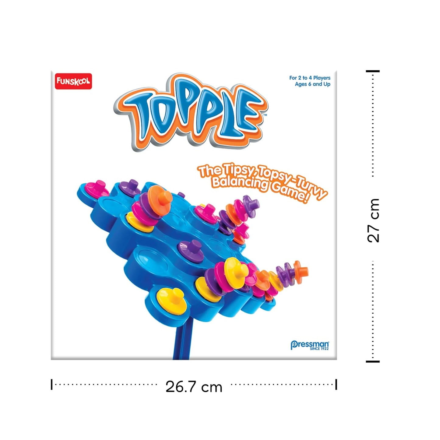Original Topple, Strategy Game, Board Game for Kids (PACK OF 8)