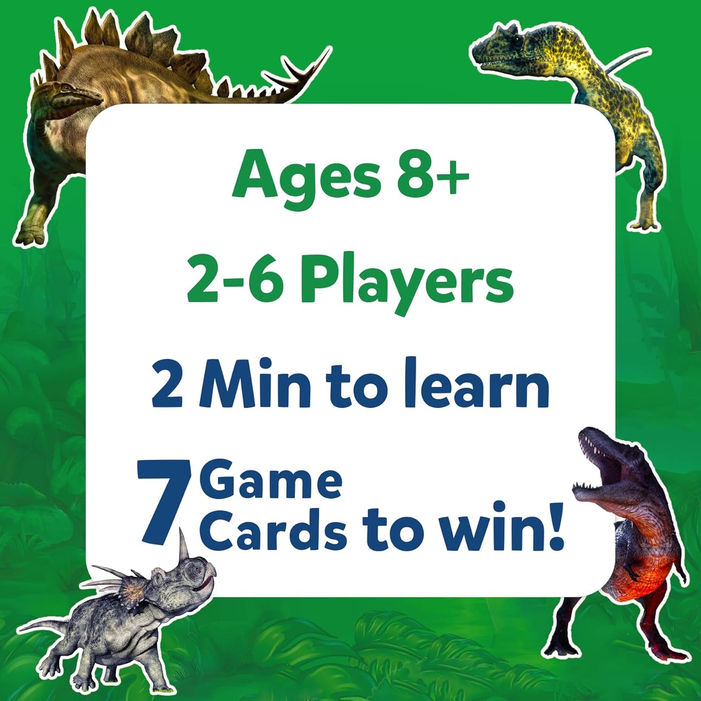 Skillmatics Guess in 10 Dinosaurs, Perfect for Boys, Girls, Kids, and Families Who Love Card Games, Toys, Travel Games, Gifts for Ages 8, 9, 10 & Up(PACK OF 5)