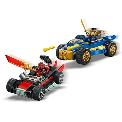 LEGO NINJAGO Rogue vs. Drix Race Car Duel Ninja Toy Playset 71840