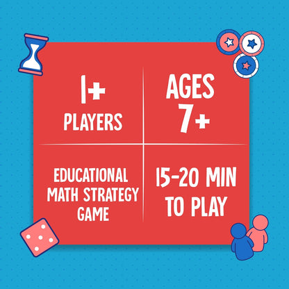 Sum Genius, Strategy Game, Board Game for Kids (PACK OF 6)