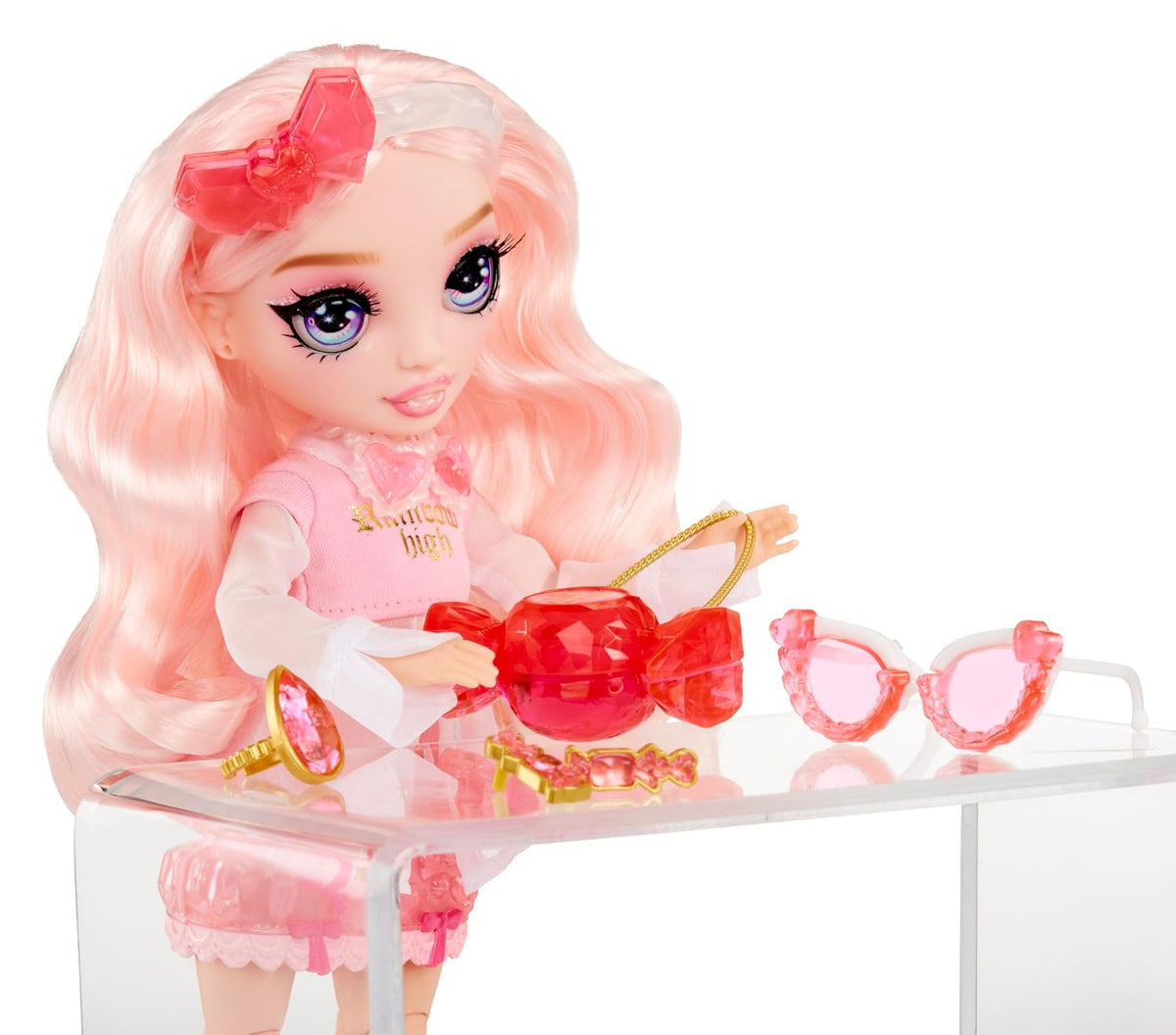 Rainbow High Creative Crystals Bella Parker Fashion Doll with DIY Crystal Accessories