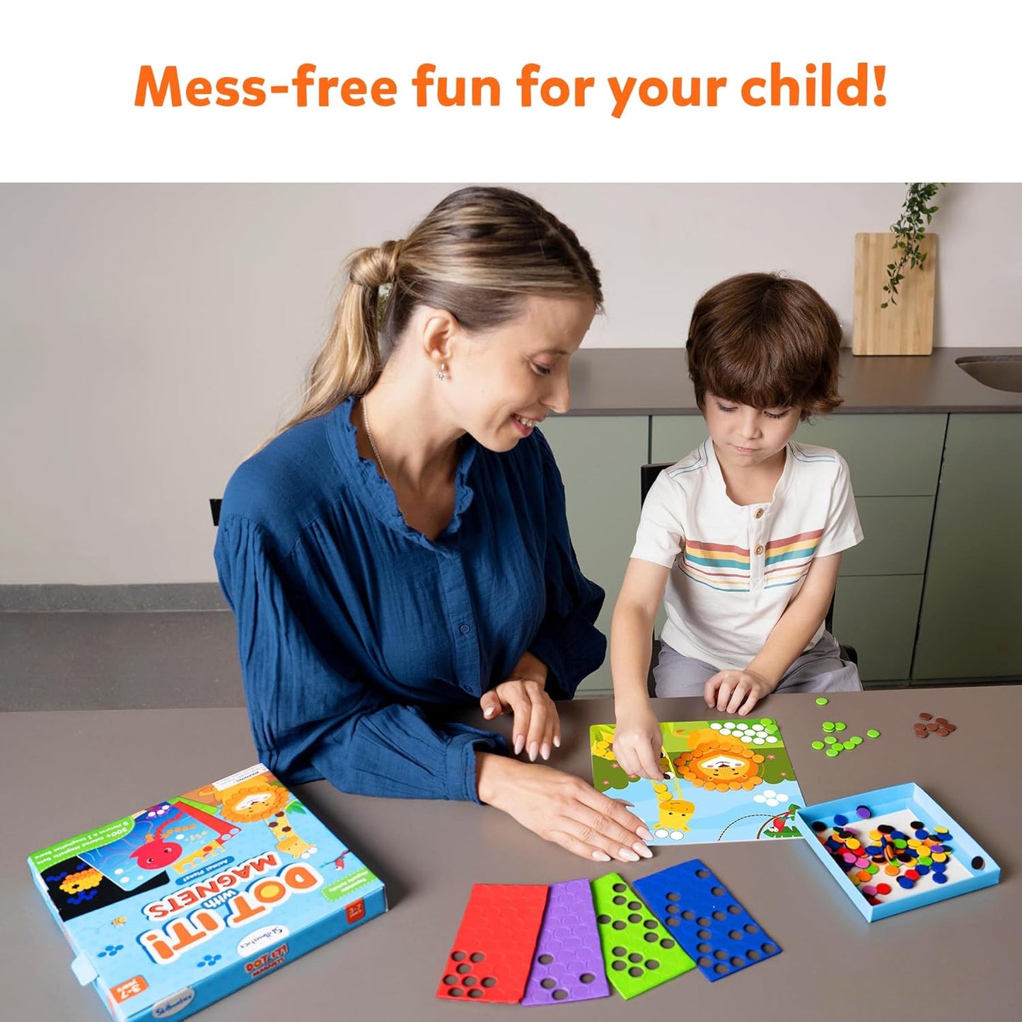 Skillmatics Dot It with Magnets - Animals, Repeatable Art for Kids, Mess-Free, Craft Kits, DIY Creative Activity, Gifts for Boys & Girls Ages 4, 5, 6, 7, Multicolour(PACK OF 5)