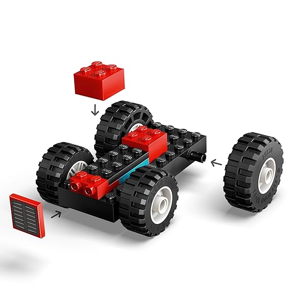 LEGO City Red Farm Tractor with Trailer & Sheep Toy 60461