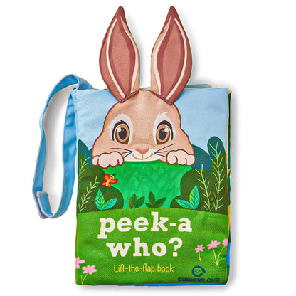 Curious Cub Peekaboo Crinkle Cloth Book for Babies, Sensory 6-12 Months