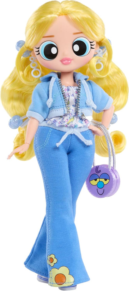 L.O.L. Surprise! OMG The Powerpuff Girls Doll - Bubbles - Includes 1 Model Doll, with 1 Outfit and Accessories, Collect all 3