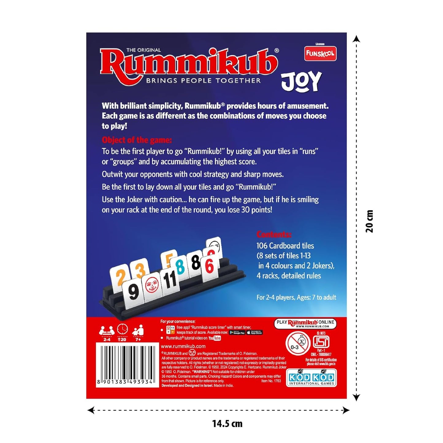 Funskool Alphabet Rummikub Joy (PACK OF 12)