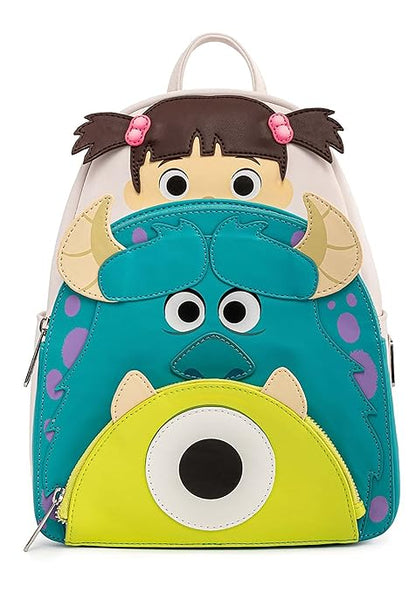 Loungefly Disney Pixar Monsters Inc Boo Mike Sully Cosplay Womens Double Strap Shoulder Bag