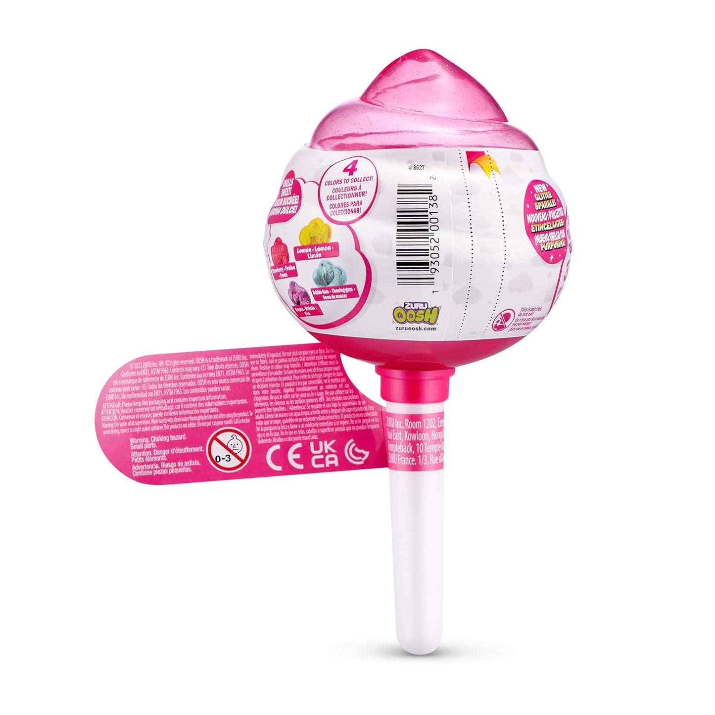 ZURU Oosh Oosh Slime Oosh Cotton Candy Cuties Scented, Squishy, Stretchy Slime With Collectible Cutie Slow Rise Toy