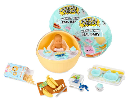 MGA’s Miniverse Make It Mini Real Baby 2-Pack – Mini Baby Collectibles with Feeding Accessories