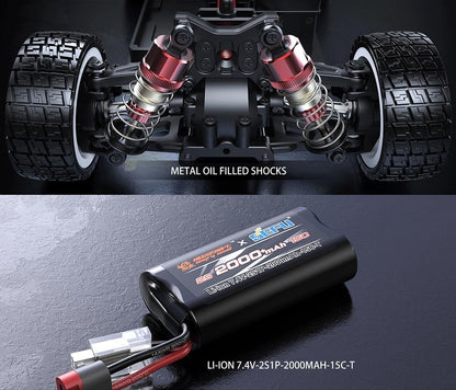 TesPower MJX 14303 Brushless RC Drift Truck,1/14 2.4G RTR Remote Control Car for Adult,4WD Off-Road Racing Car,42KM/H High Speed All-Road Electric Hobby Toy...