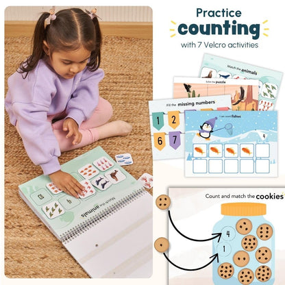 Curious Cub Montessori Busy Book | Toddler Busy Binder for 2-5 Yrs | Activity Binder, Toddler Math Book |Educational Toys For 2 Year Old | Kids Learning Books