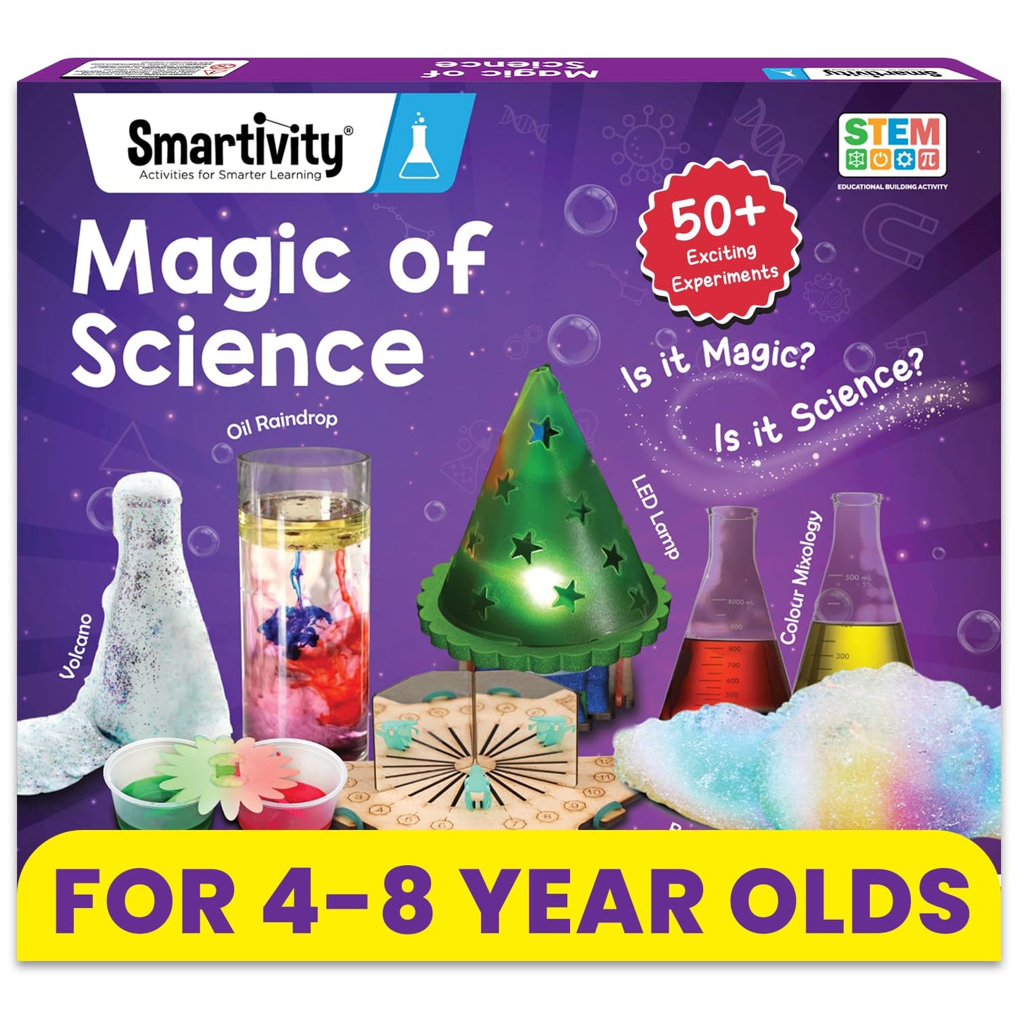 Smartivity Magic Science Kit for Kids Ages 4-6-8 Years | Birthday Gifts for Boys & Girls | 50+ Amazing Science Experiments I Educational Toy for Kids Age 4,5,6,7,8 Year Old(PACK OF 6)