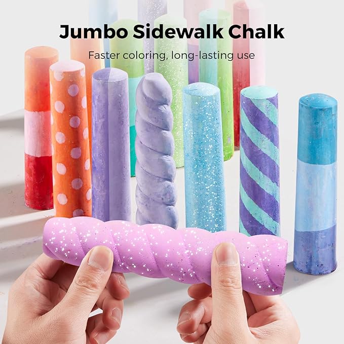 Jarmelo Rainbow Wow Sidewalk Chalk-36 Colors