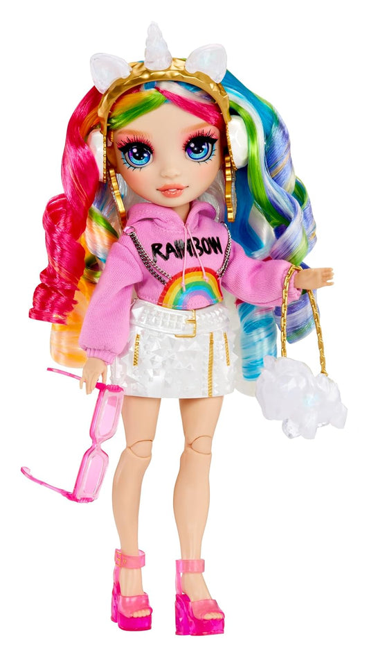 Rainbow High Creative Crystals Fashion Doll with DIY Crystal Accessories – Collectible Doll