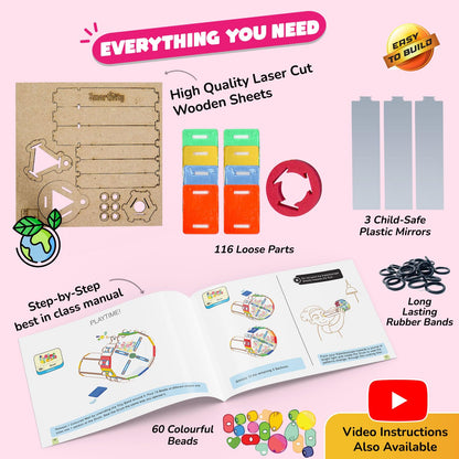 Smartivity Kaleidoscope Toys for Kids Age 6-12 Years Old | See Beautiful Colorful PatternsI Birthday Gift for Girls & Boys I DIY STEM Educational...(PACK OF 6)