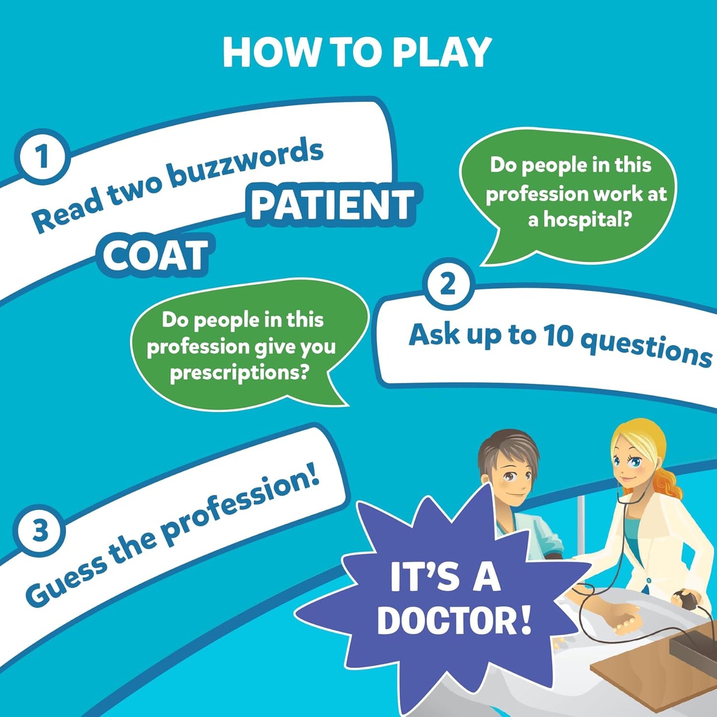 Skillmatics Card Game - Guess in 10 Inspiring Professions, Gifts for 6 Year Olds and Up, Quick Game of Smart Questions, Fun Family Game(PACK OF 5)