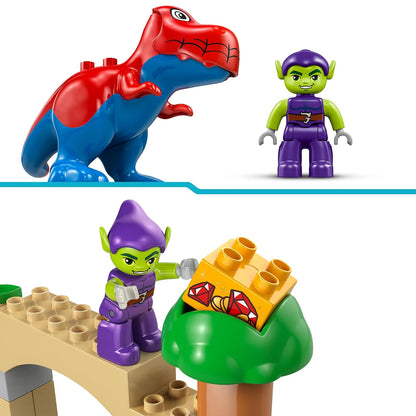LEGO DUPLO Marvel 10463 Dinosaur Spidey-Rex vs. Green Goblin Super Hero Playset, 25 Pieces, 2+