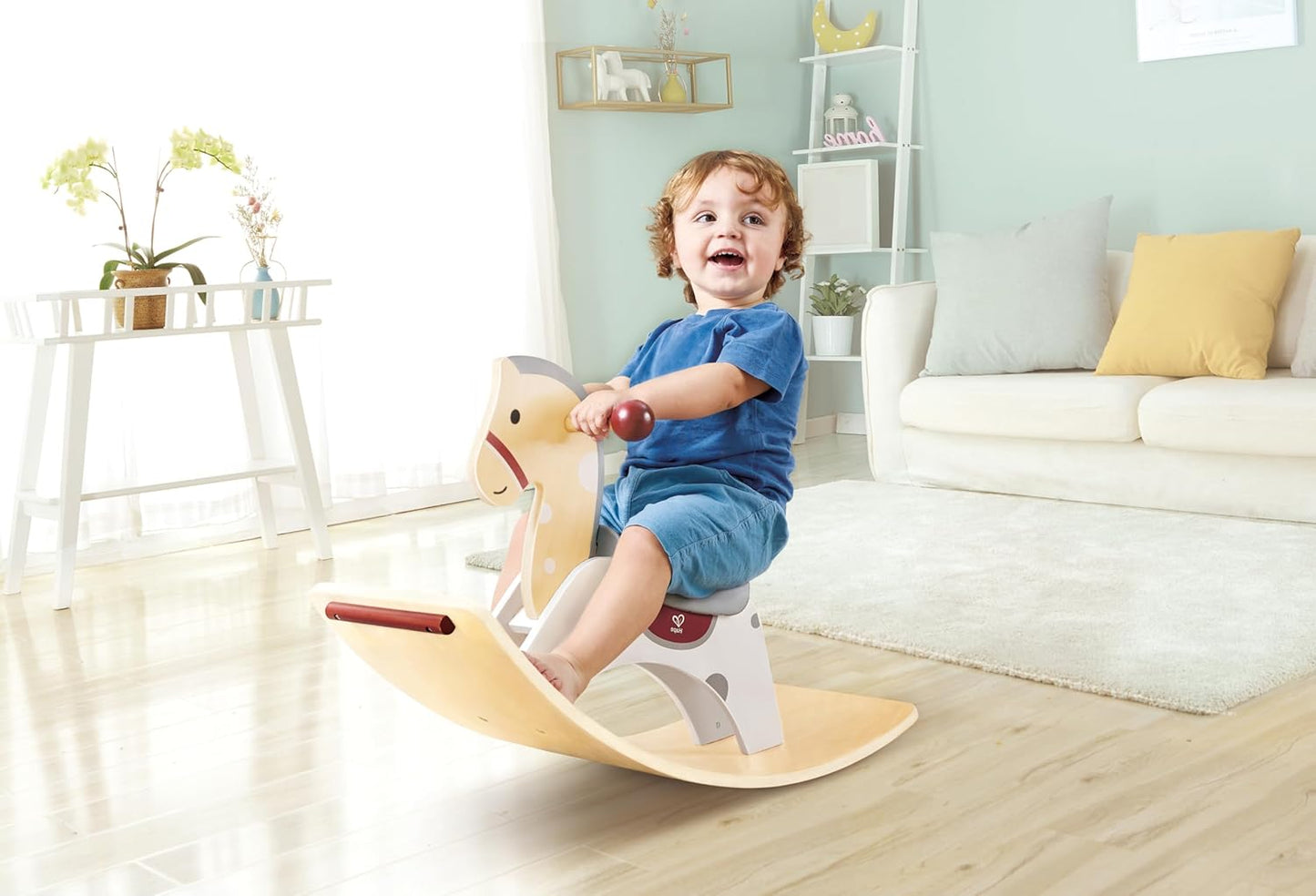 Hape 2 in 1 Rocking Horse, Rocking Horse and Balance Board, Ages 12 Months and Up