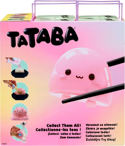 Tataba Squishy Collectable Toys - Blind Packaging with Flocking Powder for Crafts, Includes Take-Away Container Style Packaging and Accessories, 18 Collectable Items, for Ages 3+