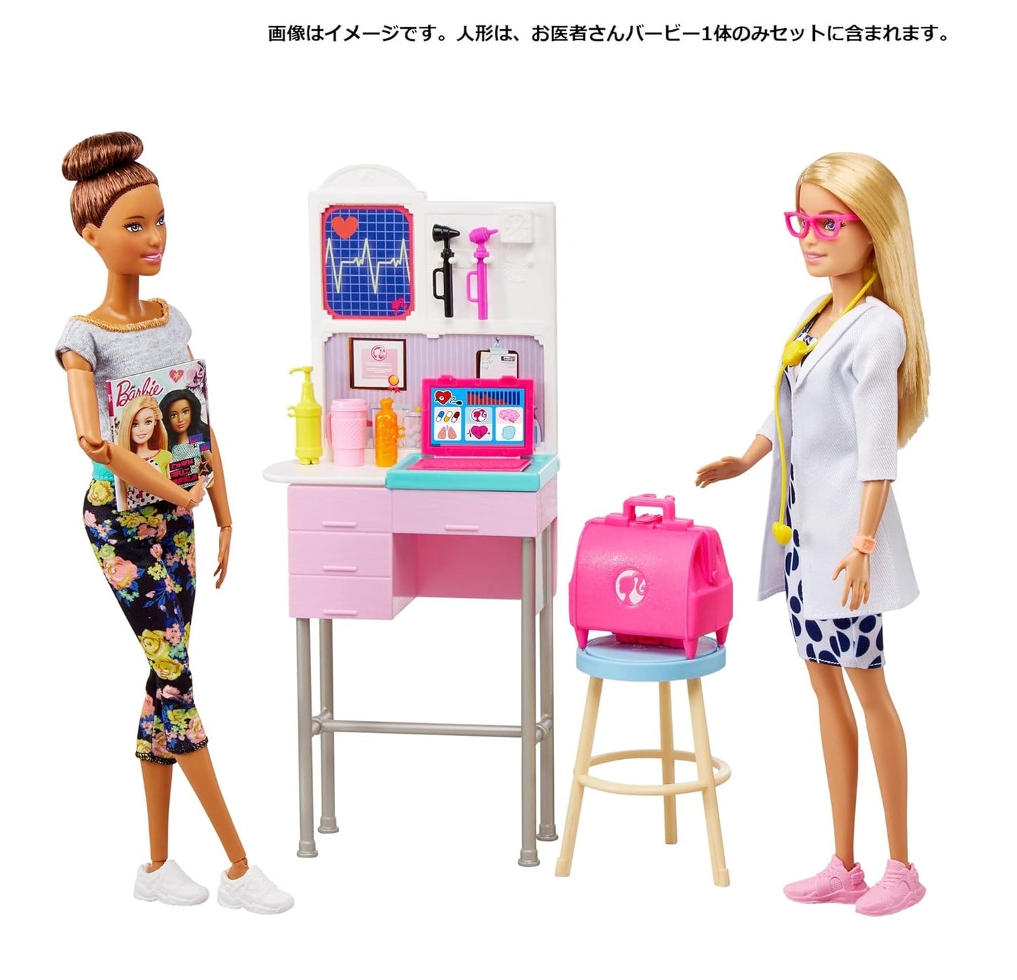 Barbie Medical Doctor Playset with Blonde Doctor Doll (12-In/30.40-Cm), 20+ Medical Accessories: Exam Station & Table, Doctor Bag, Medical Tools & More, Great Gift for Ages 3 Years Old & Up GWV01