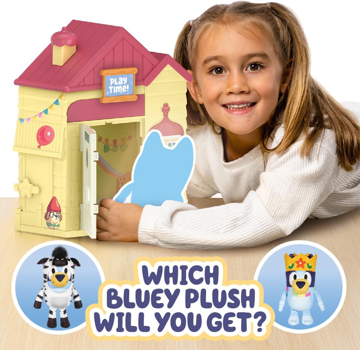 Bluey’s Play Date Plush Surprise Toddler House Playset, Durable Toy House with Exclusive Cuddly Stuffed Toy, Immersive House Toys for Kids of Ages 3+