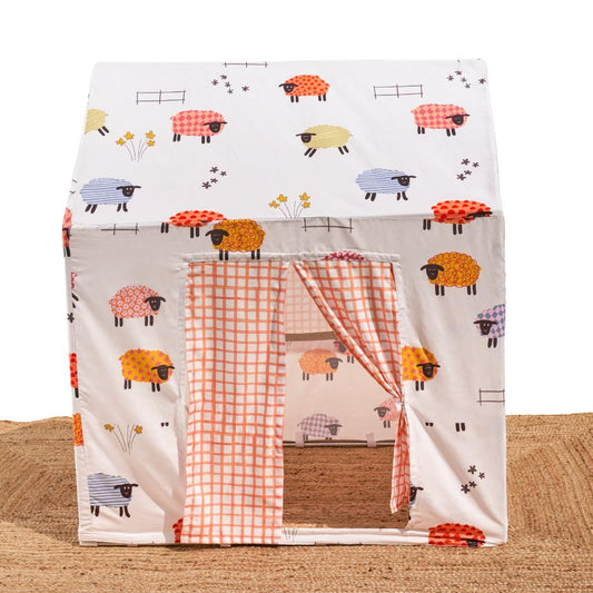 Curious Cub Kids Tent House |Tent for Kids 2 to 5 Years|Play House for Children with Curtains & Easy Setup| Ideal for Screen Free Play Time,Pretend Play,Reading & Sleep Zone| Gift for Children