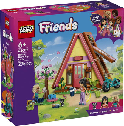 LEGO Friends 42682 Nature Glamping Cabin Camping Playset, 295 Pieces, 6+
