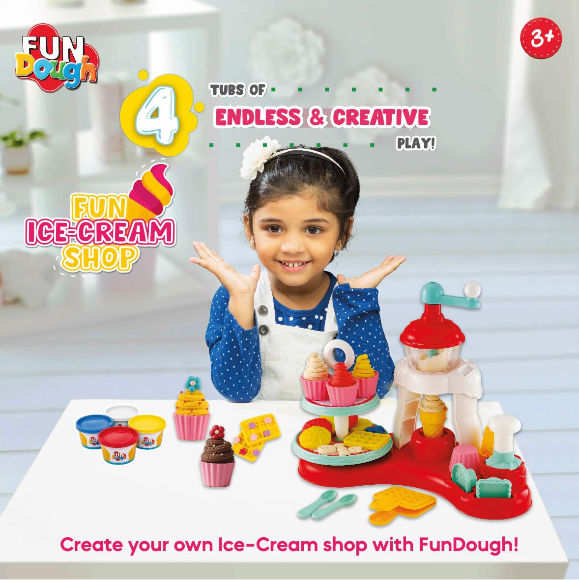 Fun Ice Cream Shop, Play Set for Kid (PACK OF 6)