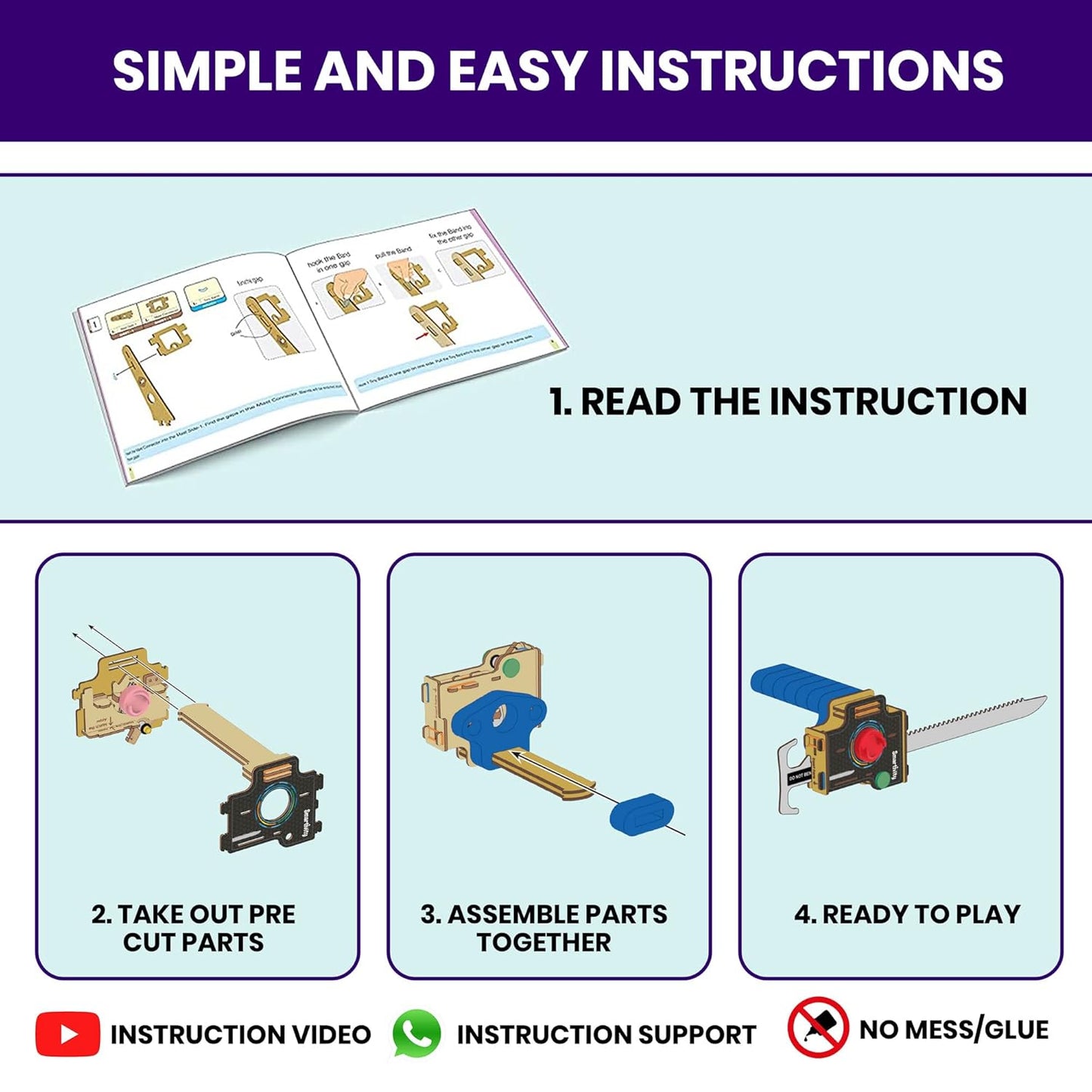 Smartivity Crazy Wheels STEM DIY Fun Toys | Spin Speed - 1800 RPM | Fast Speed, Amazing Stunt & Jump Actions | Educational & Construction based...(PACK OF 6)