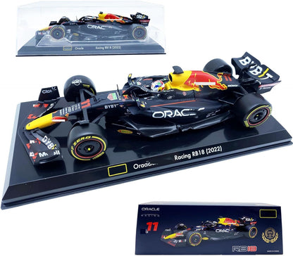 Bburago 2022 1/24 New F1 RB18#11 Perez Racing Compatible with Red Bull 1:24 R18 NO.11 Static Alloy Car Collectible Gift Die Cast Model