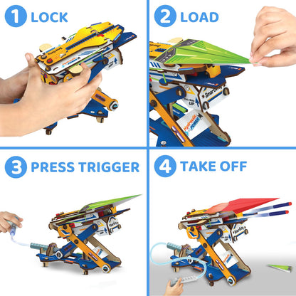 Smartivity 2in1 Hydraulic Aeroplane & Dart Launcher Toy for Kids 6-8-10-12-14 Years Old (PACK OF 6)