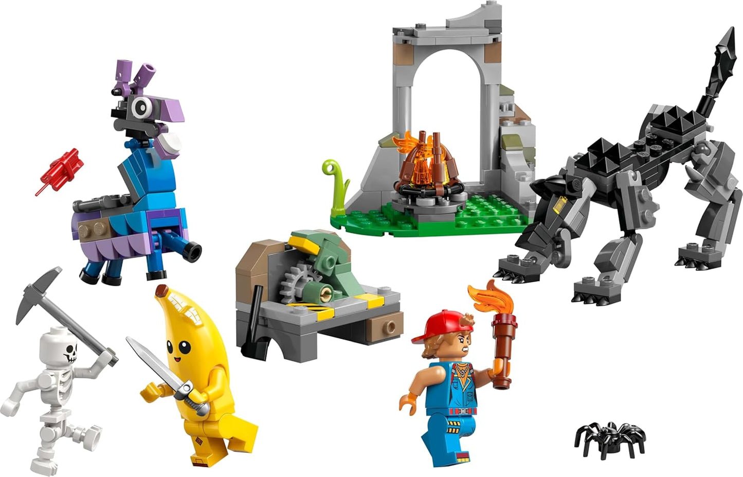 LEGO Fortnite Peely & Sparkplug’s Camp Video Game Building Set 77075 Building Blocks for 7+ Age Boys and Girls